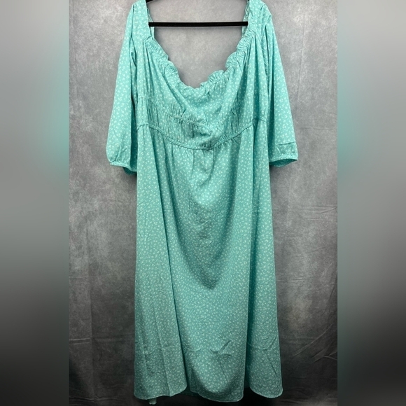 H & M. Divided. Off-the-shoulder Crêped Dress Size 4XL - Picture 2 of 10